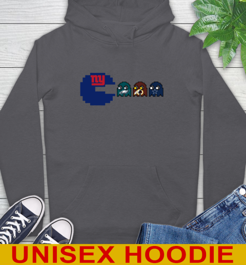 New York Giants NFL Football Pac Man Champion Hoodie 7