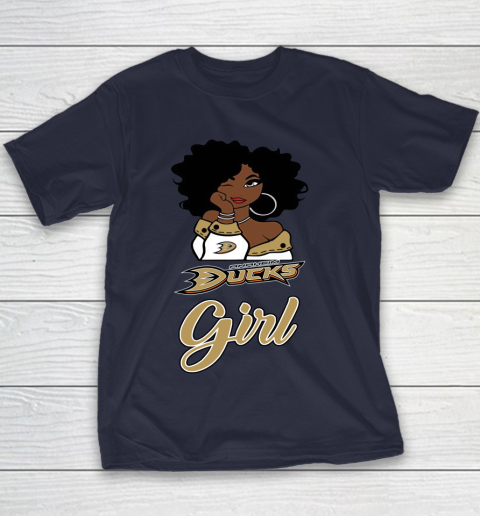 Anaheim Ducks Girl NHL Youth T-Shirt 4