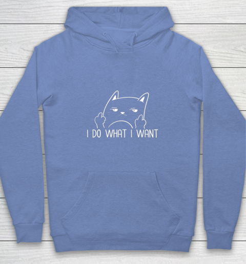 Cat with sales middle finger hoodie