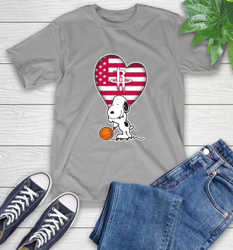 Houston Rockets NBA Basketball The Peanuts Movie Adorable Snoopy T-Shirt 6