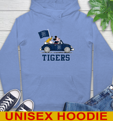 MLB Baseball Detroit Tigers Pluto Mickey Driving Disney Shirt Hoodie 11