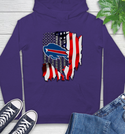 Buffalo Bills NFL Football American Flag Hoodie 5