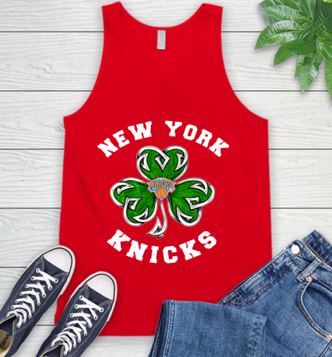 NBA New York Knicks Three Leaf Clover St Patrick's Day Basketball Sports Tank Top 5