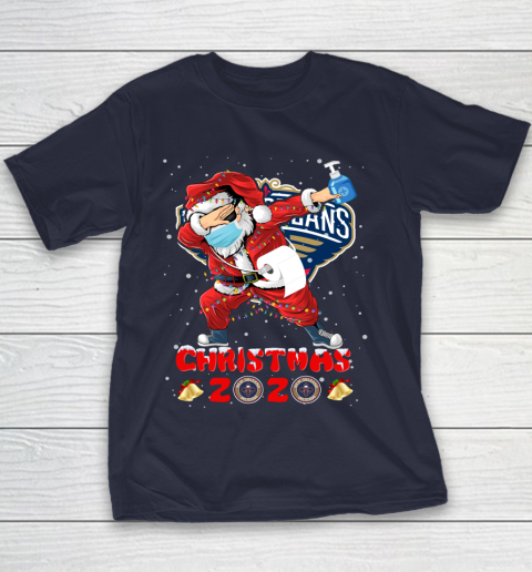 New Orleans Pelicans Funny Santa Claus Dabbing Christmas 2020 NBA Youth T-Shirt 2