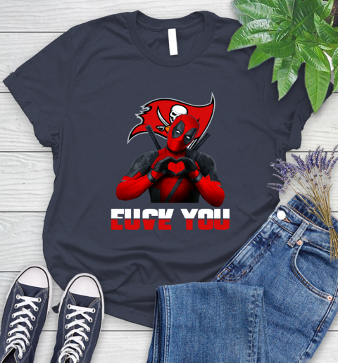 NHL Tampa Bay Buccaneers Deadpool Love You Fuck You Football Sports Women's T-Shirt 14