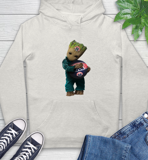 NBA Groot Guardians Of The Galaxy Basketball Sports Washington Wizards Hoodie 12