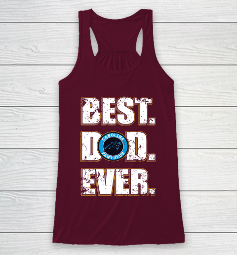 NFL Carolina Panthers Football Best Dad Ever Family Shirt Racerback Tank 2