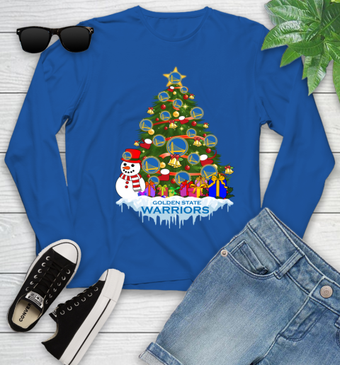 Golden State Warriors Merry Christmas NBA Basketball Sports Youth Long Sleeve 9
