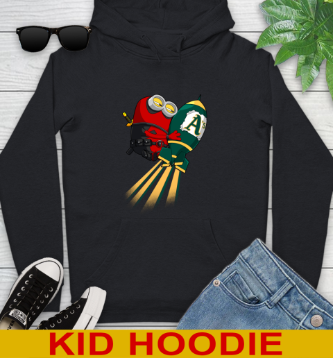MLB Baseball Oakland Athletics Deadpool Minion Marvel Shirt Youth Hoodie
