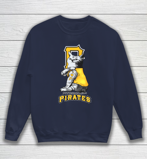 MLB Baseball My Cat Loves Pittsburgh Pirates Sweatshirt 2