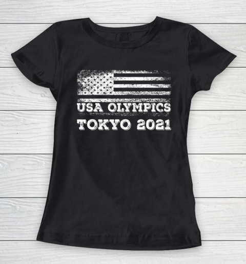 American Flag For US Team Tokyo Olympic 2021 USA Team Shirt Women's T-Shirt