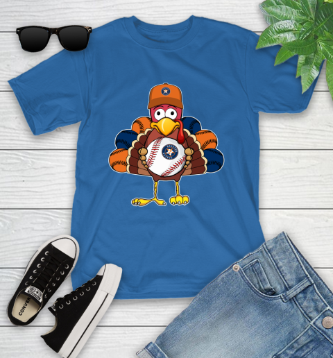 Houston Astros Turkey thanksgiving Youth T-Shirt 9