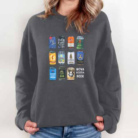 uthl nova scotia beer sweatshirt 35 front dark heather