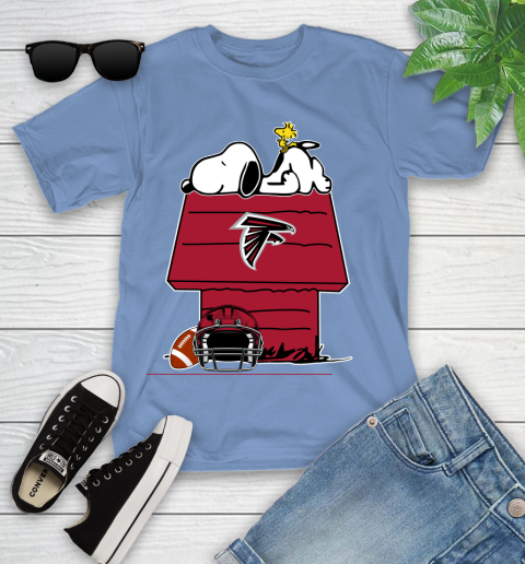 Atlanta Falcons NFL Football Snoopy Woodstock The Peanuts Movie Youth T-Shirt 11