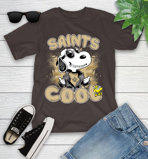 NFL Football New Orleans Saints Cool Snoopy Shirt Youth T-Shirt 6