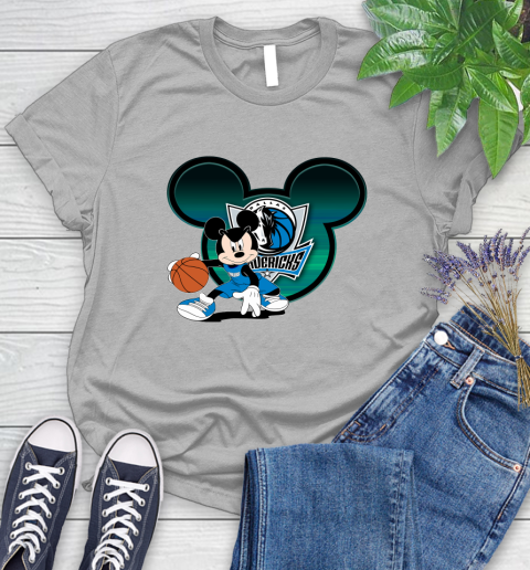 NBA Dallas Mavericks Mickey Mouse Disney Basketball Women's T-Shirt 5