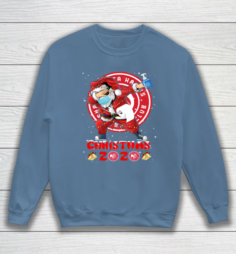 Atlanta Hawks Funny Santa Claus Dabbing Christmas 2020 NBA Sweatshirt 6