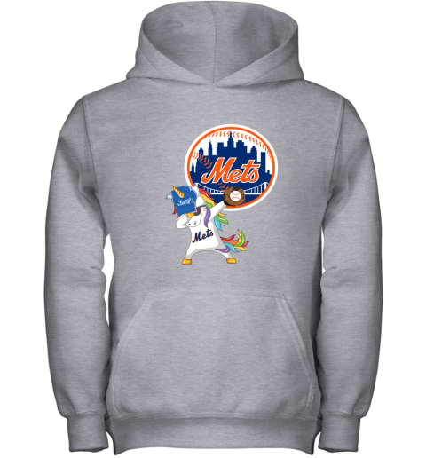 Hip Hop Dabbing Unicorn Flippin Love New York Mets Youth Hoodie