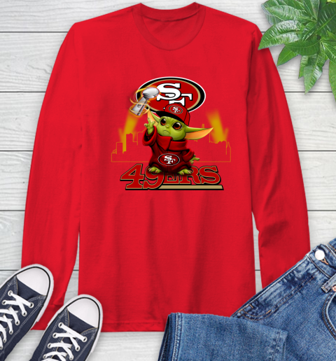Super Bowl Baby Yoda Loves The San Francisco 49ers Star Wars NFL Shirts