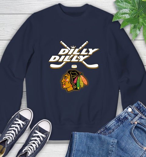 NHL Chicago Blackhawks Dilly Dilly Hockey Sports Sweatshirt 3