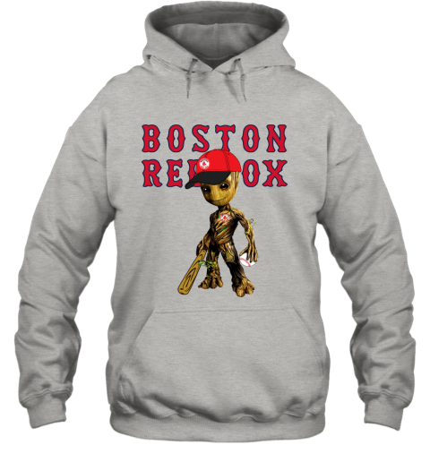 MLB Boston Red Sox Groot Guardians Of The Galaxy Baseball Hoodie