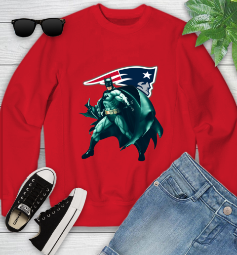 Patriots batman sweatshirt discount