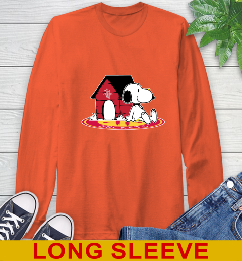 NBA Basketball Houston Rockets Snoopy The Peanuts Movie Shirt Long Sleeve T-Shirt 6 NBA Basketball Houston Rockets Snoopy The Peanuts Movie Shirt Long Sleeve T-Shirt - Image 6