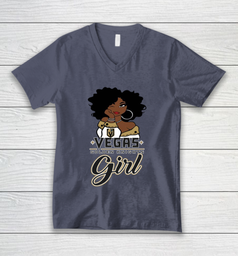 Vegas Golden Knights Girl NHL V-Neck T-Shirt 8