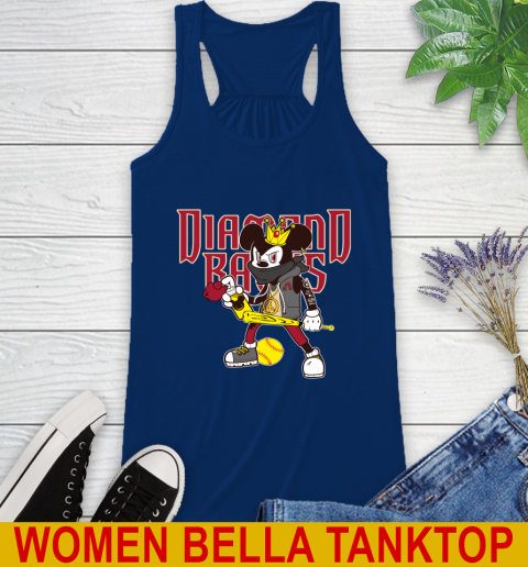 Arizona Diamondbacks MLB Baseball Mickey Peace Sign Sports Racerback Tank 9