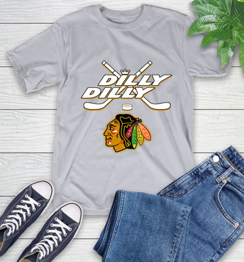NHL Chicago Blackhawks Dilly Dilly Hockey Sports T-Shirt 6