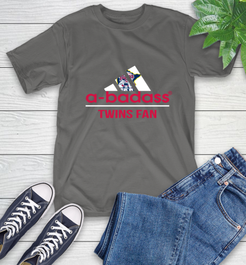 MLB A Badass Minnesota Twins Fan Adidas Baseball Sports T-Shirt 10
