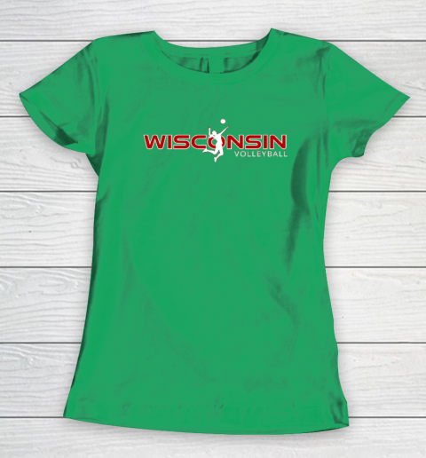 Wisconsin Volleyball Shirt WI Court Game The Badger State Souvenir Women's T-Shirt 4