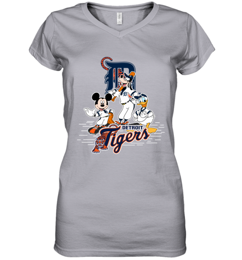 MLB Detroit Tigers Mickey Mouse Donald Duck Goofy Baseball T Shirt Hoodie