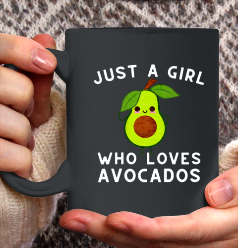 Just A Girl Who Loves Avocados Avocado Guacamole Raglan Baseball Ceramic Mug 11oz