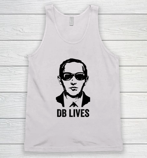 DB Cooper Lives Shirt Unsolved Mystery Sixties Urban Legend Face Tank Top