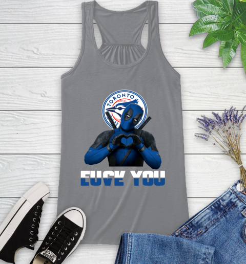 MLB Toronto Blue Jays Deadpool Love You Fuck You Baseball Sports Racerback Tank 4