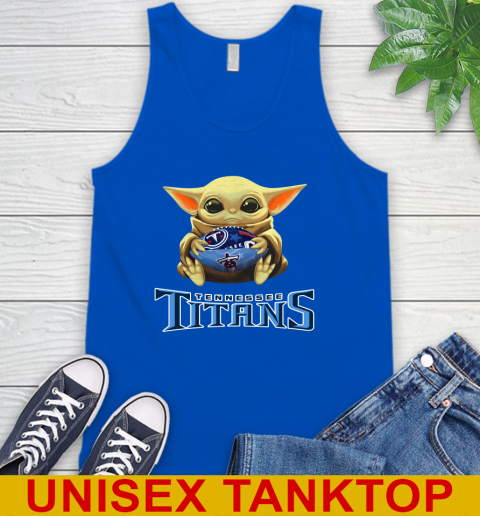 NFL Football Tennessee Titans Baby Yoda Star Wars Shirt Tank Top 5