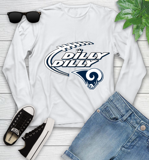 NFL Los Angeles Rams Dilly Dilly Football Sports Youth Long Sleeve