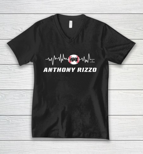 Anthony Rizzo Tshirt Heartbeat V-Neck T-Shirt