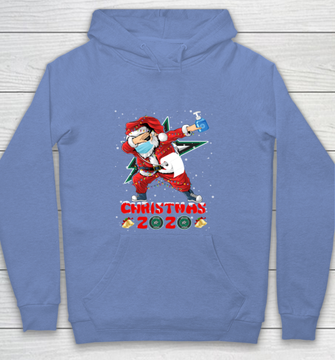 Dallas Stars Funny Santa Claus Dabbing Christmas 2020 NHL Youth Hoodie 8