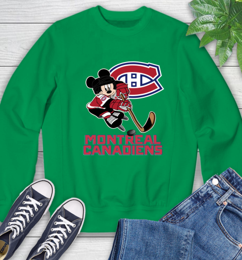 NHL Montreal Canadiens Mickey Mouse Disney Hockey T Shirt Sweatshirt 6