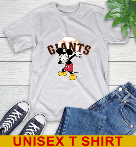 San Francisco Giants MLB Baseball Dabbing Mickey Disney Sports T-Shirt 12