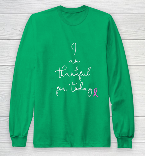 Womens Fighting Breast Cancer Product Gift Battling Through Chemo Long Sleeve T-Shirt 4