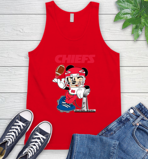 NFL Kansas city chiefs Mickey Mouse Disney Super Bowl Football T Shirt Tank Top 6