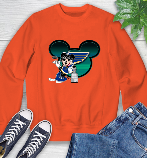 NHL St.Louis Blues Stanley Cup Mickey Mouse Disney Hockey T Shirt Sweatshirt 4