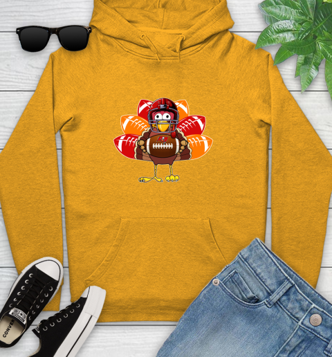 Tampa Bay Buccaneers Turkey Thanksgiving Day Youth Hoodie 3