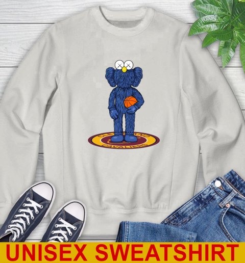 NBA Basketball Cleveland Cavaliers Kaws Bff Blue Figure Shirt Sweatshirt 13 NBA Basketball Cleveland Cavaliers Kaws Bff Blue Figure Shirt Sweatshirt - Image 13