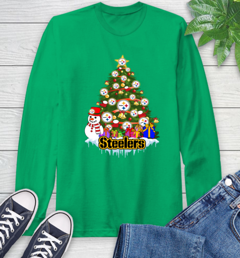 Pittsburgh Steelers Merry Christmas NFL Football Sports Long Sleeve T-Shirt 7