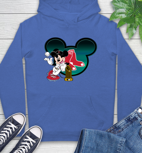 MLB Boston Red Sox The Commissioner's Trophy Mickey Mouse Disney Hoodie 9