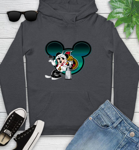 NHL Ottawa Senators Stanley Cup Mickey Mouse Disney Hockey T Shirt Youth Hoodie 8
